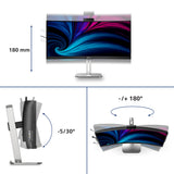 Philips 6000 series 34B2U6603CH/00 computerskærm 86,4 cm (34") 3440 x 1440 pixel Wide Quad HD LCD Grå