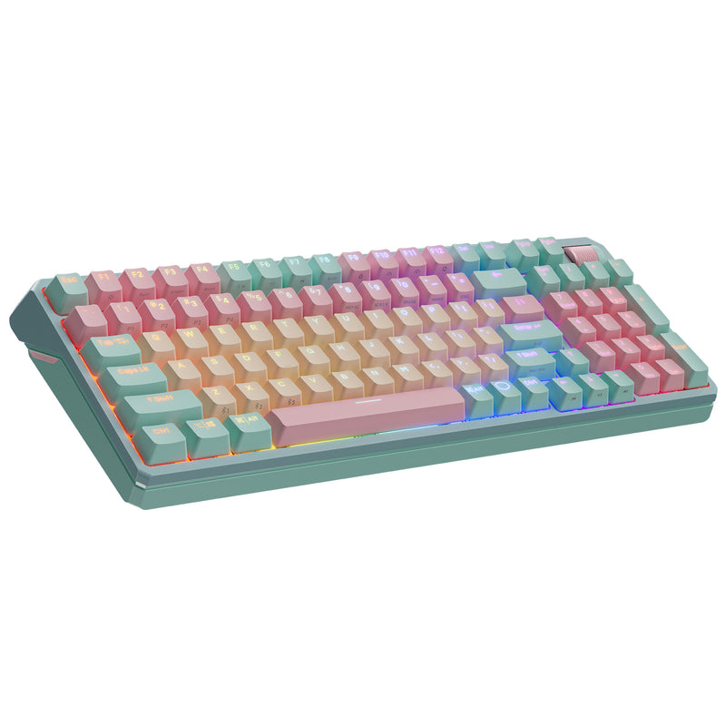 Cooler Master Peripherals MK770 tastatur Universel USB + RF Wireless + Bluetooth QWERTY Fransk Turkis