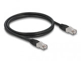 DeLOCK 80126 netværkskabel Sort 1 m Cat6a S/FTP (S-STP)