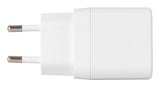 Deltaco USB-vægoplader, 2x USB-A, 12 W per port, maks. samlet output 12 W, hvid