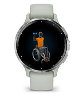 Garmin Venu 3S 3,05 cm (1.2") AMOLED 41 mm Digital 390 x 390 pixel Berøringsskærm Grå, Sølv Wi-Fi GPS (satellit)