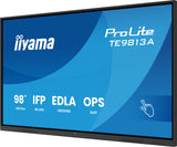 iiyama TE9813A-B2AG skilte display Kiosk design 2,48 m (97.5") Wi-Fi 500 cd/m² 4K Ultra HD Sort Berøringsskærm Indbygget processer Android 24/7