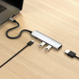 Satechi ST-P4SS interface hub USB Type-C 10000 Mbit/s Sølv