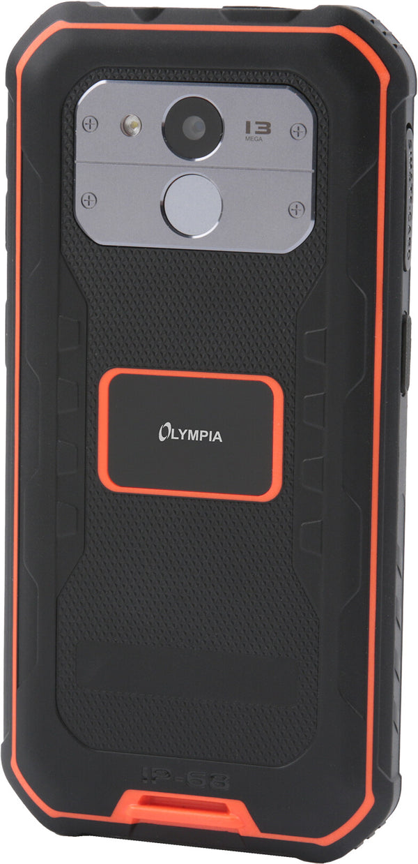 Olympia TREK 14 cm (5.5") Dual SIM Android 10 4G USB Type-C 3 GB 32 GB 5000 mAh Sort, Orange