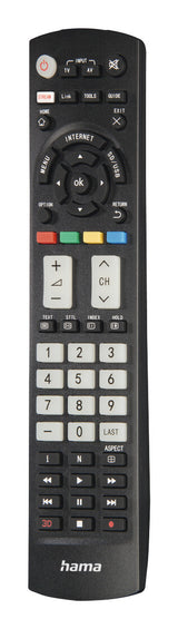 Hama 00221064 fjernbetjening IR trådløs TV Tryk på knapper