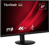 Viewsonic VG Series VG2708-4K computerskærm 68,6 cm (27") 3840 x 2160 pixel 4K Ultra HD LED Sort