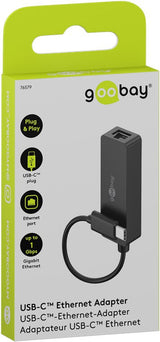Goobay 76579 kabel kønsskifter USB-C RJ-45 Sort