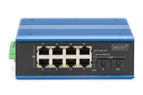Digitus DN-651151 netværksswitch Ikke administreret Gigabit Ethernet (10/100/1000) Strøm over Ethernet (PoE) Sort, Blå