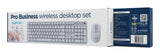 Gembird KBS-WMS-01-W-CYRL tastatur Mus inkluderet Kontor RF trådløst QWERTY US International, Ukrainsk, Russisk Hvid
