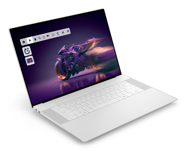 DELL 16 Premium DA16250 Intel Core Ultra 9 285H Laptop 41,4 cm (16.3") Berøringsskærm 4K Ultra HD 32 GB LPDDR5x-SDRAM 1 TB SSD NVIDIA GeForce RTX 5070 Wi-Fi 7 (802.11be) Windows 11 Pro Tysk Platin