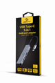 Gembird A-CM-COMBO5-03 dockingstation Ledningsført USB 3.2 Gen 1 (3.1 Gen 1) Type-C Sølv