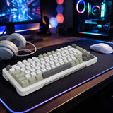 Inca IKG-455 tastatur Spil USB + RF Wireless + Bluetooth QWERTY Tysk Hvid