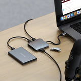 Satechi ST-H4CPDM interface hub USB Type-C 10000 Mbit/s Grå