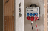 Brennenstuhl 1154890020 strømforsyningsenhed (PDU) 7 AC stikkontakt(er) Sort, Blå, Grå, Rød