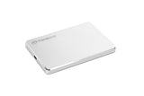Transcend StoreJet 25C3S ekstern harddisk 1 TB 2.5" USB Type-C 3.2 Gen 1 (3.1 Gen 1) Sølv
