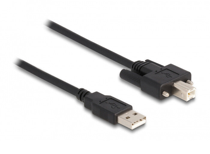 DeLOCK 87197 USB-kabel USB 2.0 0,5 m USB A USB B 0,48 Gbit/sek. Sort