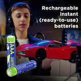 Gembird EG-BA-AAA8R-01 husholdningsbatteri Genopladeligt batteri AAA Nikkel-Metalhydrid (NiMH)