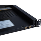 Inter-Tech KVM-1708 rack-konsol 43,2 cm (17") 1280 x 1024 pixel Stål Sort