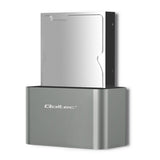 Qoltec 50315 drev dockingstation USB 3.2 Gen 1 (3.1 Gen 1) Type-A Sølv