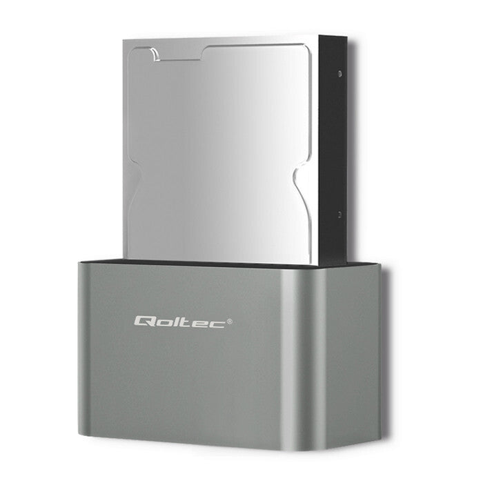Qoltec 50315 drev dockingstation USB 3.2 Gen 1 (3.1 Gen 1) Type-A Sølv