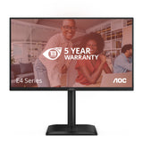 AOC 24E4U computerskærm 60,5 cm (23.8") 1920 x 1080 pixel Fuld HD LED Sort