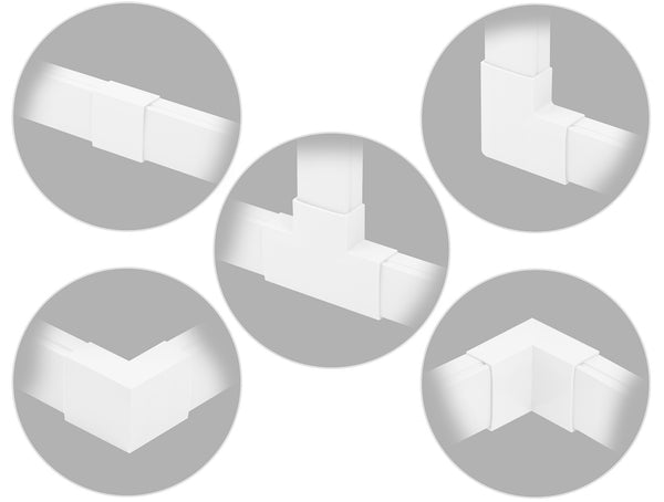 DeLOCK 22094 kabelorganisator Universel Klip med forbindelsesholder Hvid 5 stk
