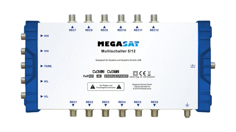 Megasat 0600205 satellit multikontakt 5 inputs 12 outputs