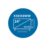 Kensington MagPro magnetisk monior skærmfilter 24” (16:10)