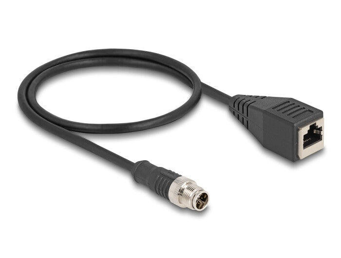 DeLOCK 60623 netværkskabel Sort 0,5 m Cat5e S/FTP (S-STP)
