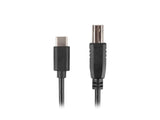 Lanberg CA-USBA-14CC-0018-BK USB-kabel USB 2.0 1,8 m USB B USB C 0,48 Gbit/sek. Sort