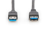 Digitus AK-300203-018-S USB-kabel USB 3.2 Gen 1 (3.1 Gen 1) 1,8 m USB A Sort
