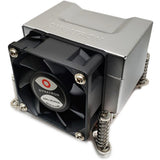 Inter-Tech Q-5 Processor Køleplade/køler 6 cm Sort, Sølv 1 stk