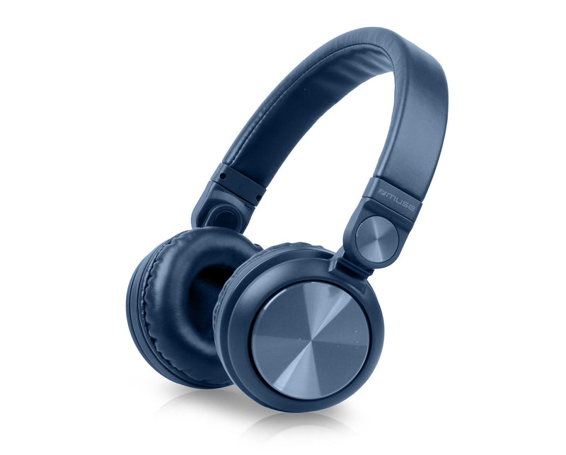 Muse M-276BTB hovedtelefoner/headset Kabel & trådløs Opkald/musik Bluetooth Blå