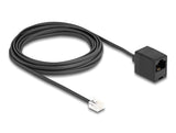 DeLOCK 88095 telefonkabel 5 m Sort