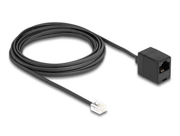 DeLOCK 88095 telefonkabel 5 m Sort