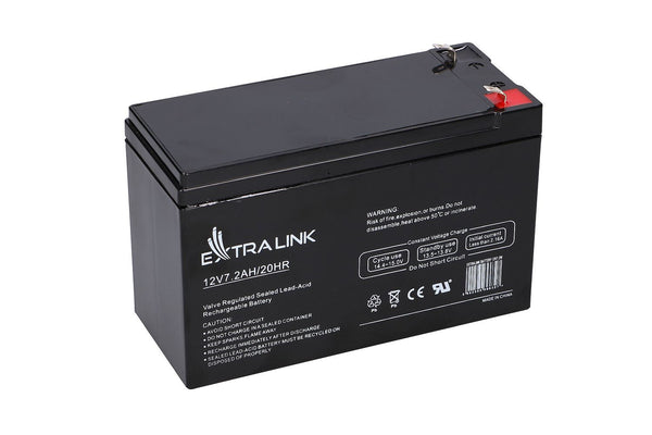 Extralink AGM 12V 7.2Ah - Batterie - 7.200 mAh Blybatterier (VRLA) 7,2 At