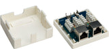 Goobay 77635 stikdåse RJ-45 Hvid