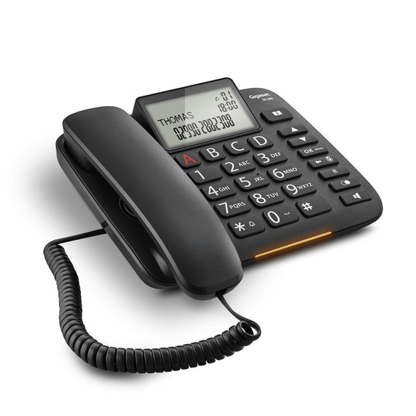 Gigaset DL380 Analog telefon Nummervisning Sort