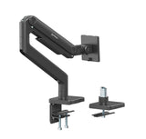 Manhattan 462570 skærmbeslag og -stativer 124,5 cm (49") Skrivebord Sort