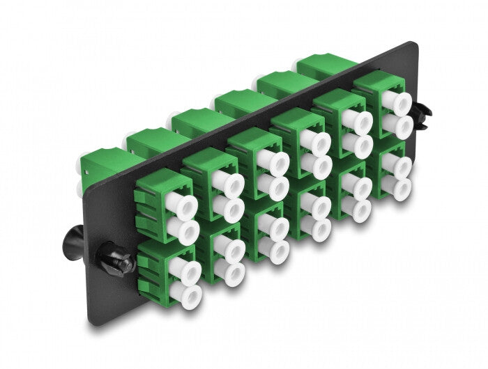 DeLOCK 66931 fiber adapter LC/LC 1 stk Sort, Grøn