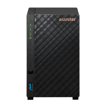 Asustor AS1202T NAS & lagringsserver Tower Realtek 1 GB DDR4 0 TB ADM Sort
