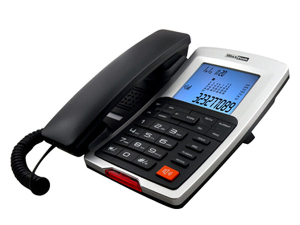MaxCom KXT709 telefon Analog telefon Nummervisning Sort, Hvid