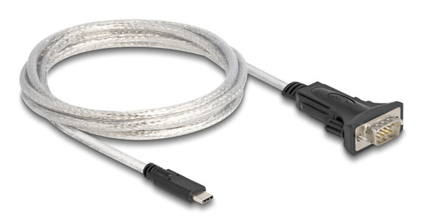 DeLOCK 64270 serielkabel Sort, Transparent 2 m USB Type-C DB-9