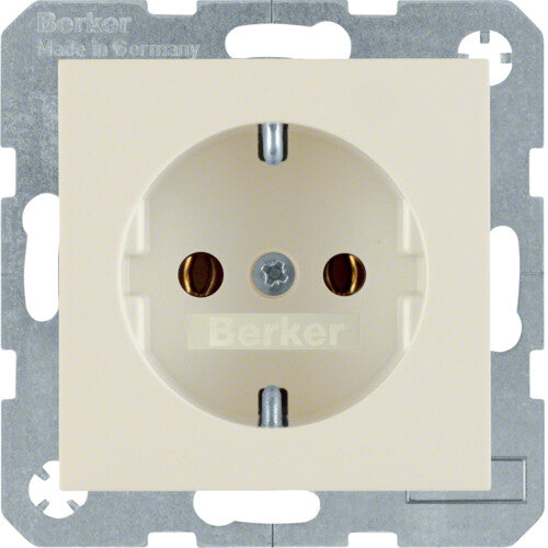 Hager 47438982 stikkontakt Type F Hvid