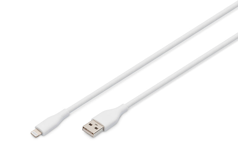 Digitus AK-600108-010-W Lightning kabel 1 m Hvid