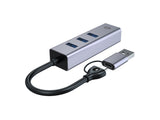 Conceptronic ABBY25G dockingstation Ledningsført USB 3.2 Gen 1 (3.1 Gen 1) Type-A + Type-C Grå