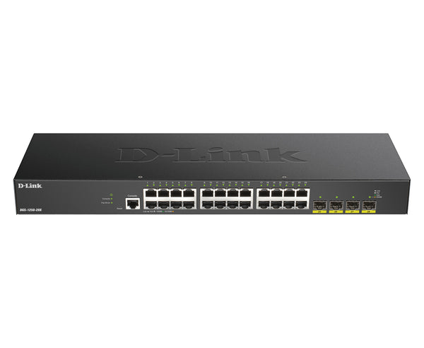 D-Link DGS-1250-28X Administreret L3 Gigabit Ethernet (10/100/1000) Sort
