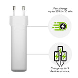 dbramante1928 re-charge - EU Vægoplader- USB-C 140W+100W+18W-W
