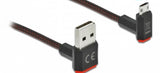 DeLOCK 85264 USB-kabel USB 2.0 0,2 m USB A Micro-USB B Sort