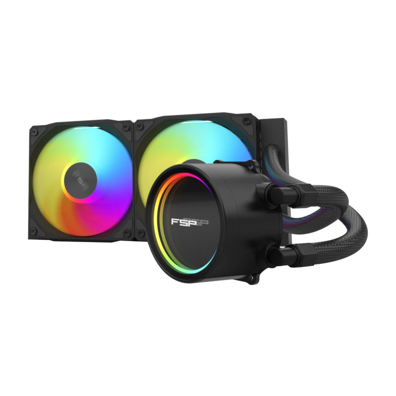 FSP AE24-B Processor Alt-i-en væskekøler 12 cm Sort 1 stk